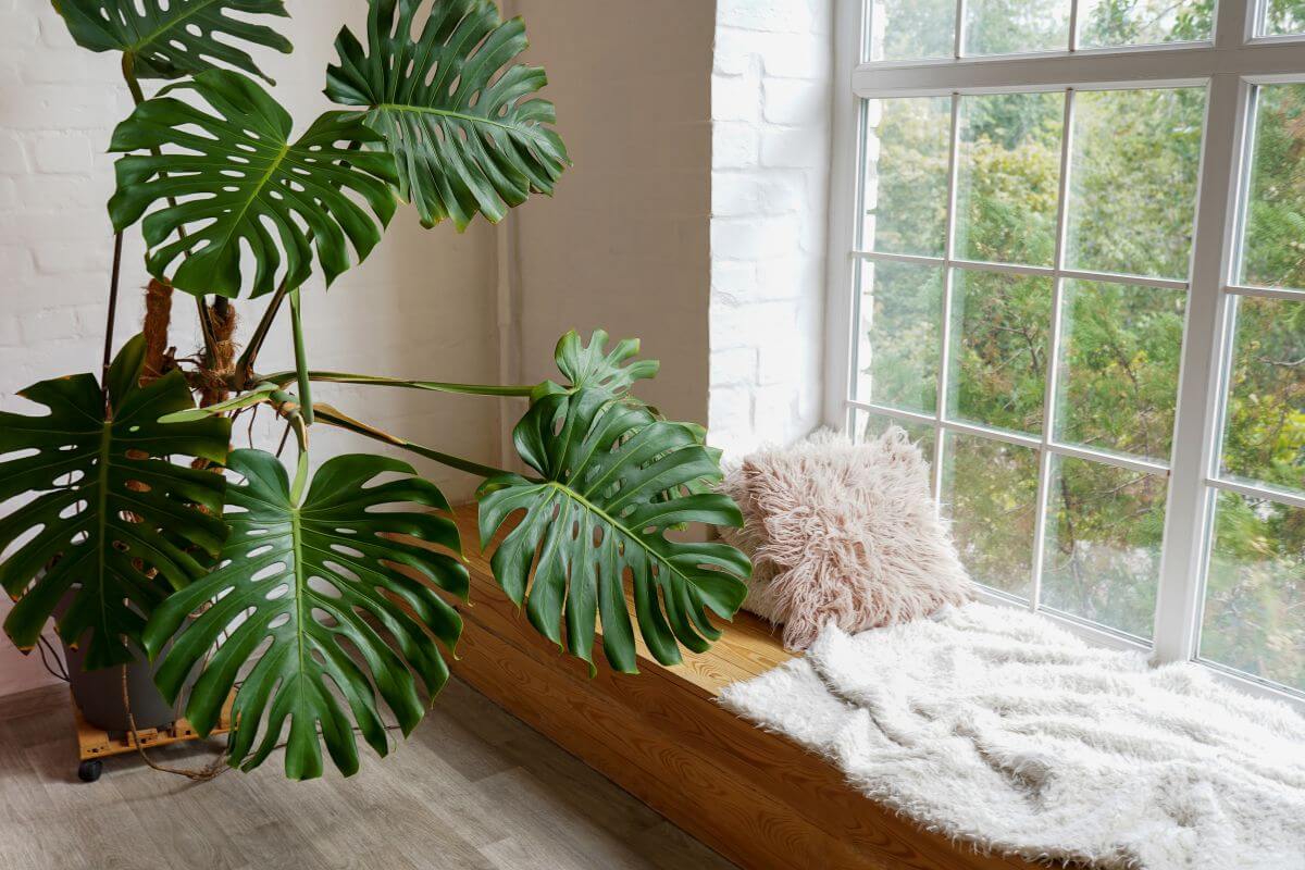 3 augalai padeda mažinti stresą. Monstera