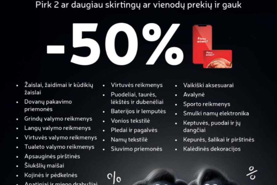 Savaitgalio 48 savaitės nuolaidos