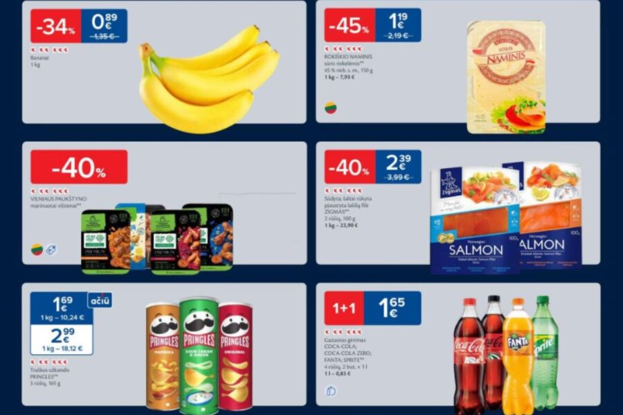 49 sav. savaitgalio nuolaidos (2024.12.05–12.08) – MAXIMA, RIMI, LIDL ir IKI akcijos