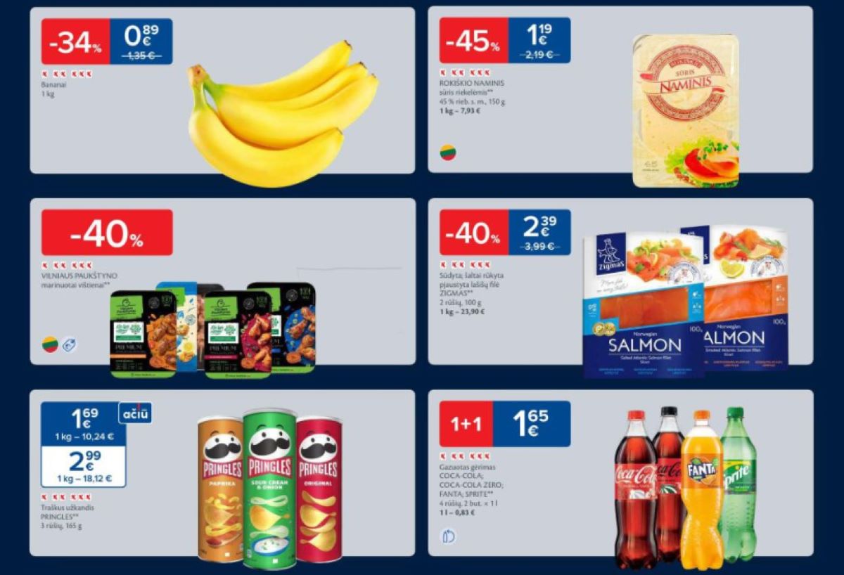49 sav. savaitgalio nuolaidos (2024.12.05–12.08) – MAXIMA, RIMI, LIDL ir IKI akcijos