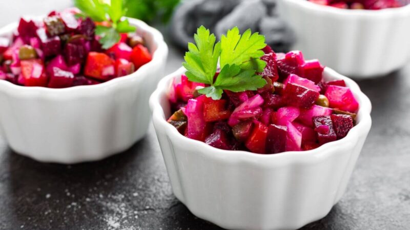 Burokėlių salotos – Kūčių vakarienės patiekalas