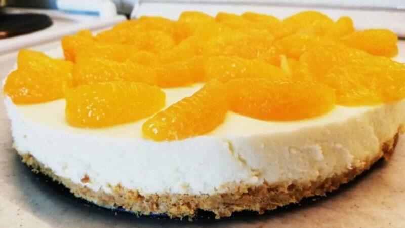 Gaivus mandarinų tortas be kepimo: tobulas desertas Kalėdoms