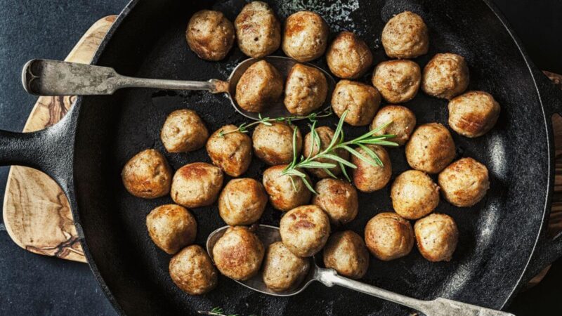 Vištienos kukuliai su žaliosiomis pupelėmis