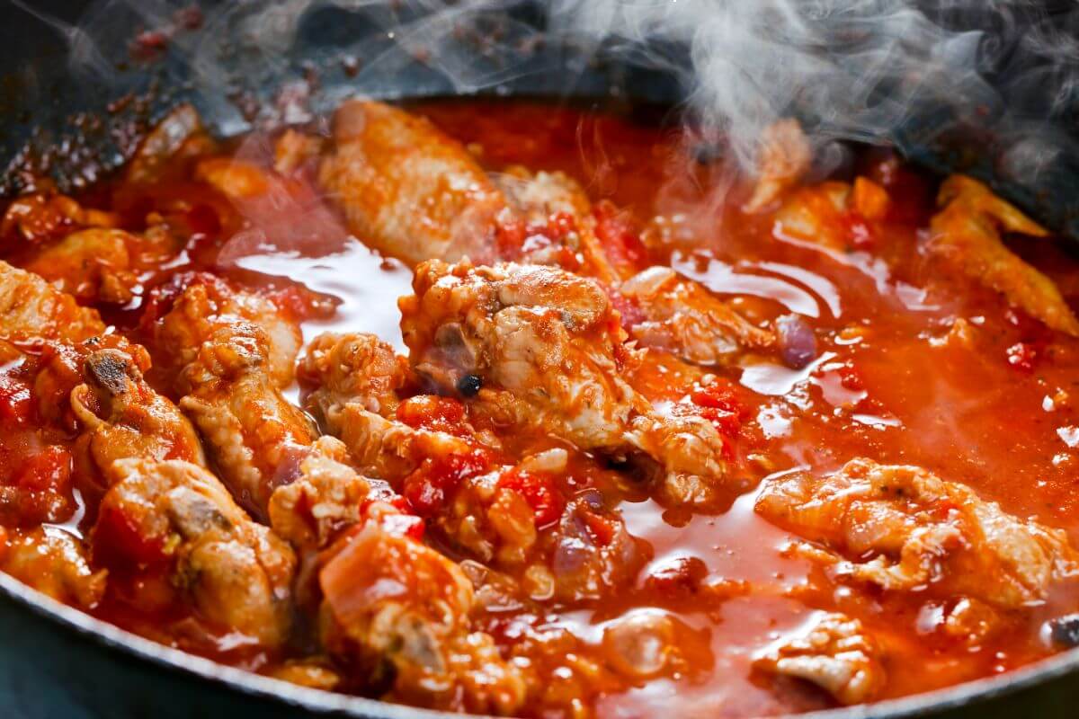 Vištienos troškinys su paprika