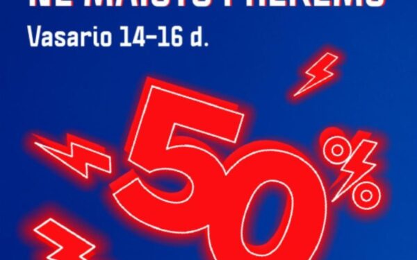 MAXIMA: Ne maisto prekėms – 50%, LIDL: Braškės – 50%. RIMI, IKI savaitgalio (2025.02.14–02.16) aktualiausios akcijos ir pasiūlymai