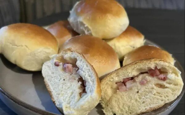 Minkštos mielinės bandelės su šonine