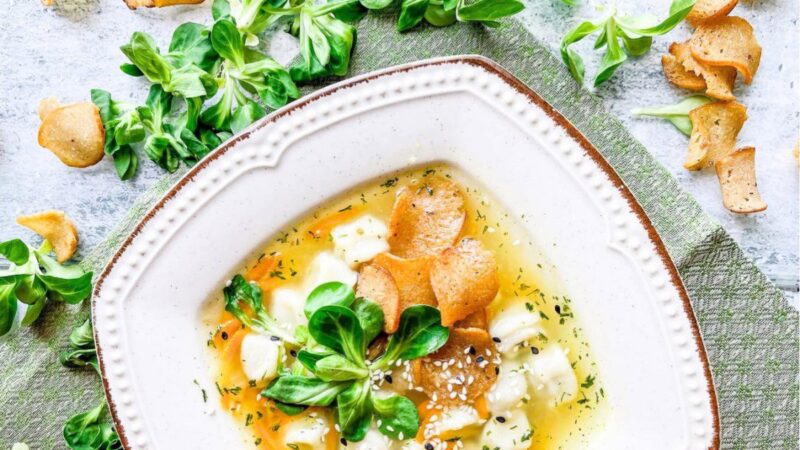 Koldūnų sriuba – vakarienė per 10 minučių