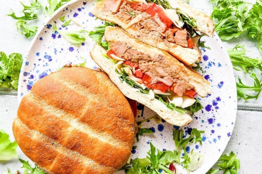Vegetariški mėsainiai su duonvaisiu