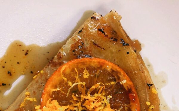 Prancūziški lietiniai apelsinų padaže