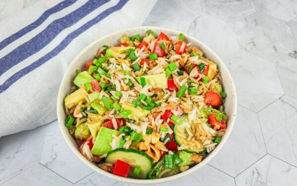 Traškių ryžių salotos – populiariausias 2025 metų receptas