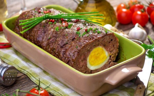 Maltos mėsos vyniotinis su kiaušiniais