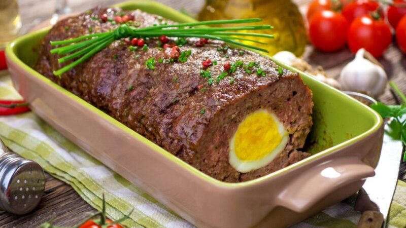 Maltos mėsos vyniotinis su kiaušiniais