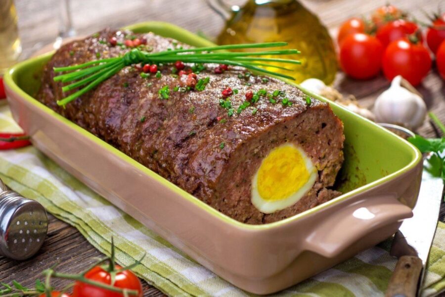 Maltos mėsos vyniotinis su kiaušiniais