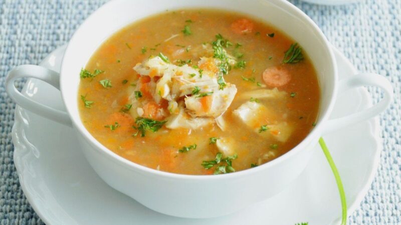 Soti vištienos sriuba su čioriso