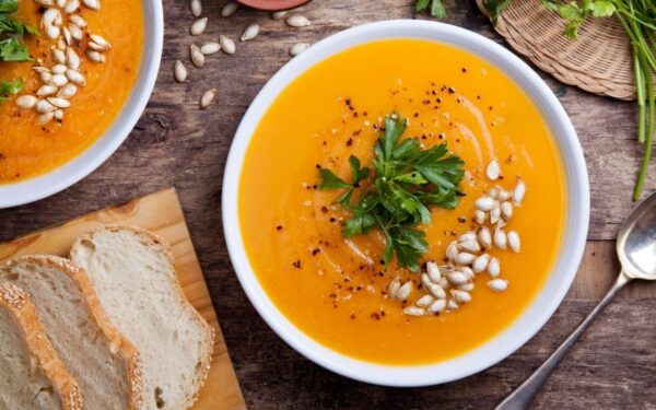 Trinta moliūgų sriuba su bulvėmis