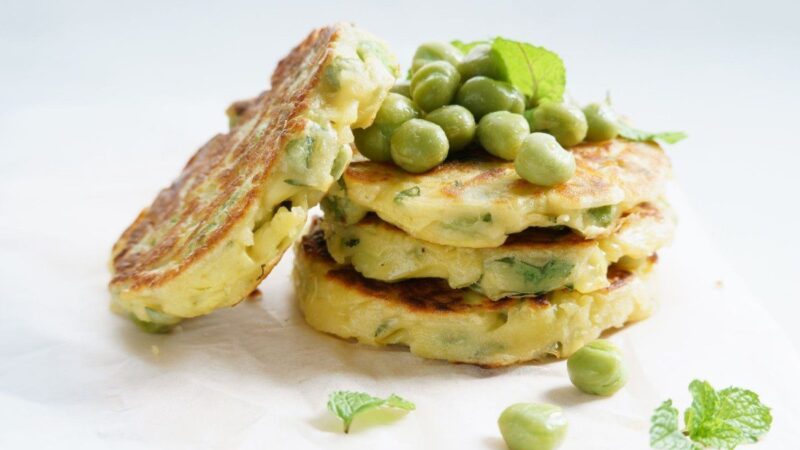 Žaliųjų žirnelių paplotėliai