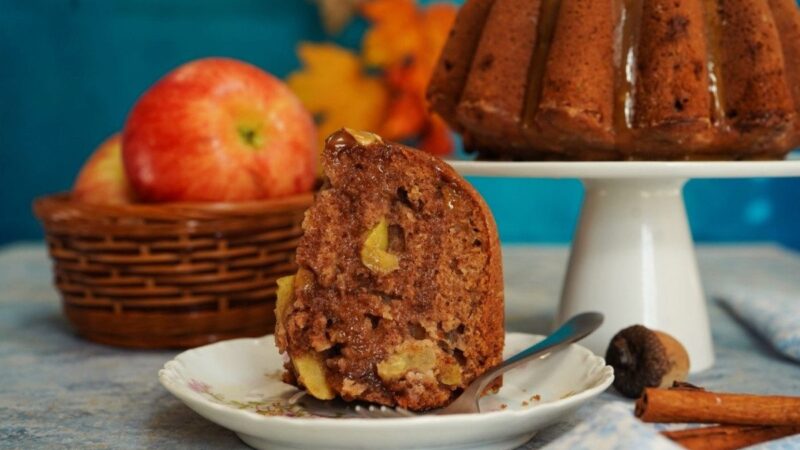 Šokoladinis keksas su obuoliais