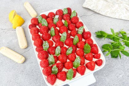 Braškinis tiramisu