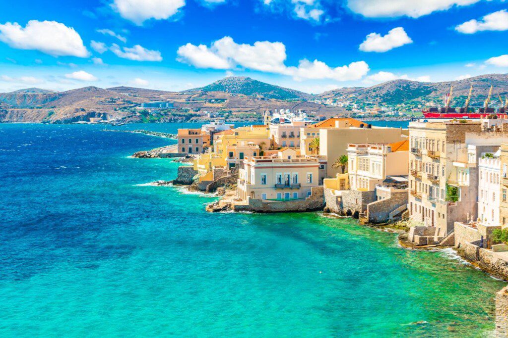 Graikijos salos Syros ir Evia 