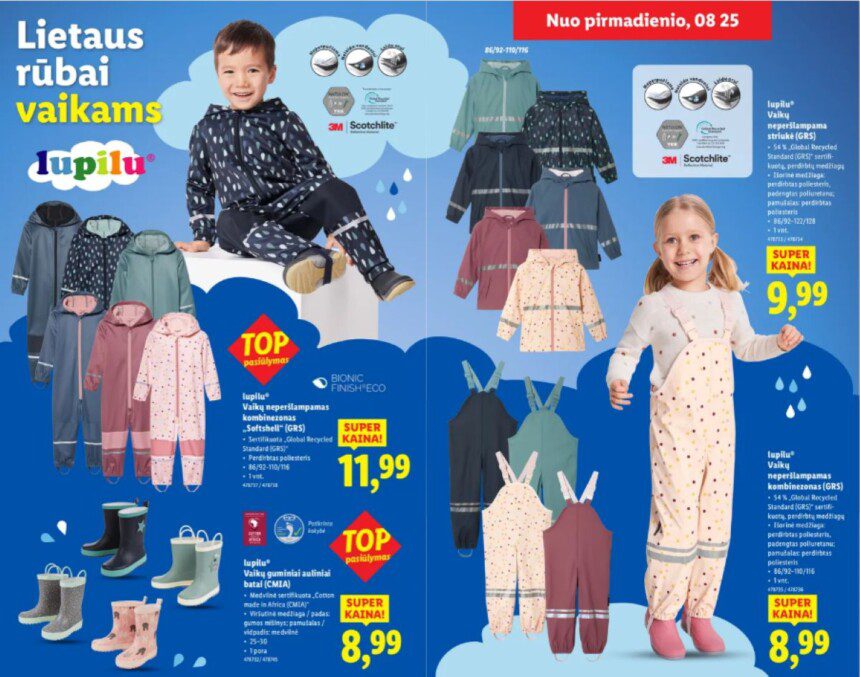Lidl ne maisto prekių leidinys 2025 08 25–31: pasiūlymai ir pirkinių planavimas
