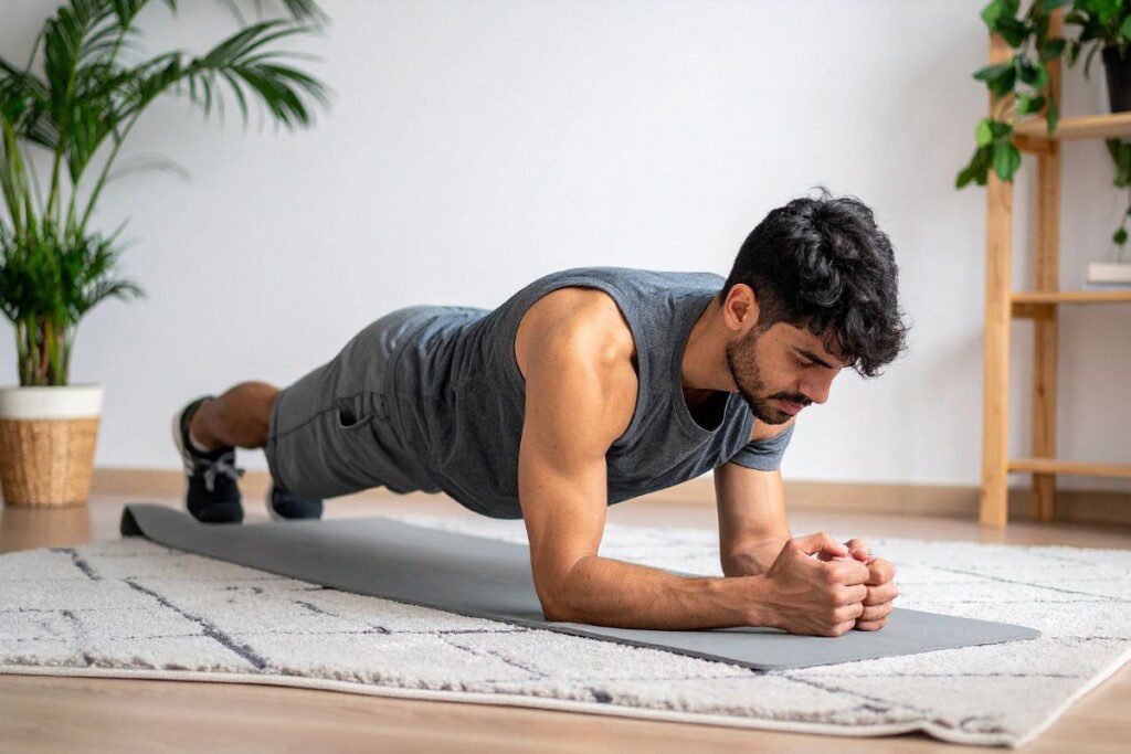 Kiek sekundžių lentoje išbūti pagal treniruočių lygį