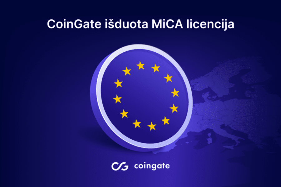 Istorinis lūžis kripto rinkoje: „CoinGate“ gavo pirmąją MiCA licenciją