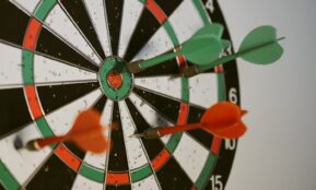 red white and black round wheel