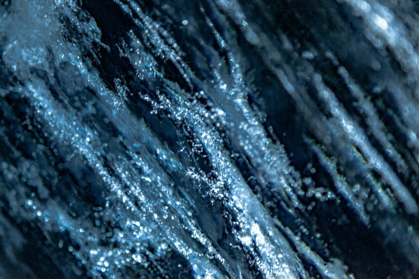 a close up view of water on a window