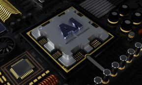 a computer processor with the letter a on top of it