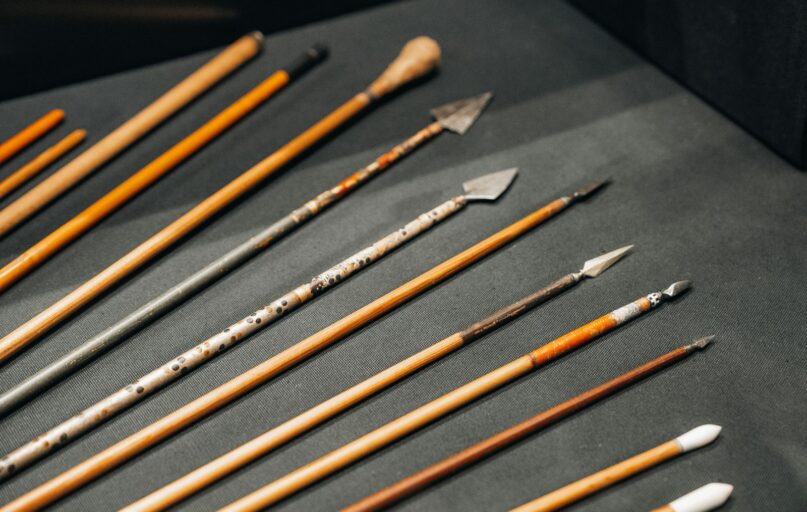 a bunch of different types of paint brushes