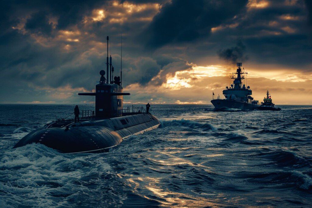 Rusijos povandeninis laivas seka amerikiečių persekiojamą tanklyvį Atlanto vandenyne – Rusijos karinių pajėgų įsitraukimas į tanklaivio apsaugą