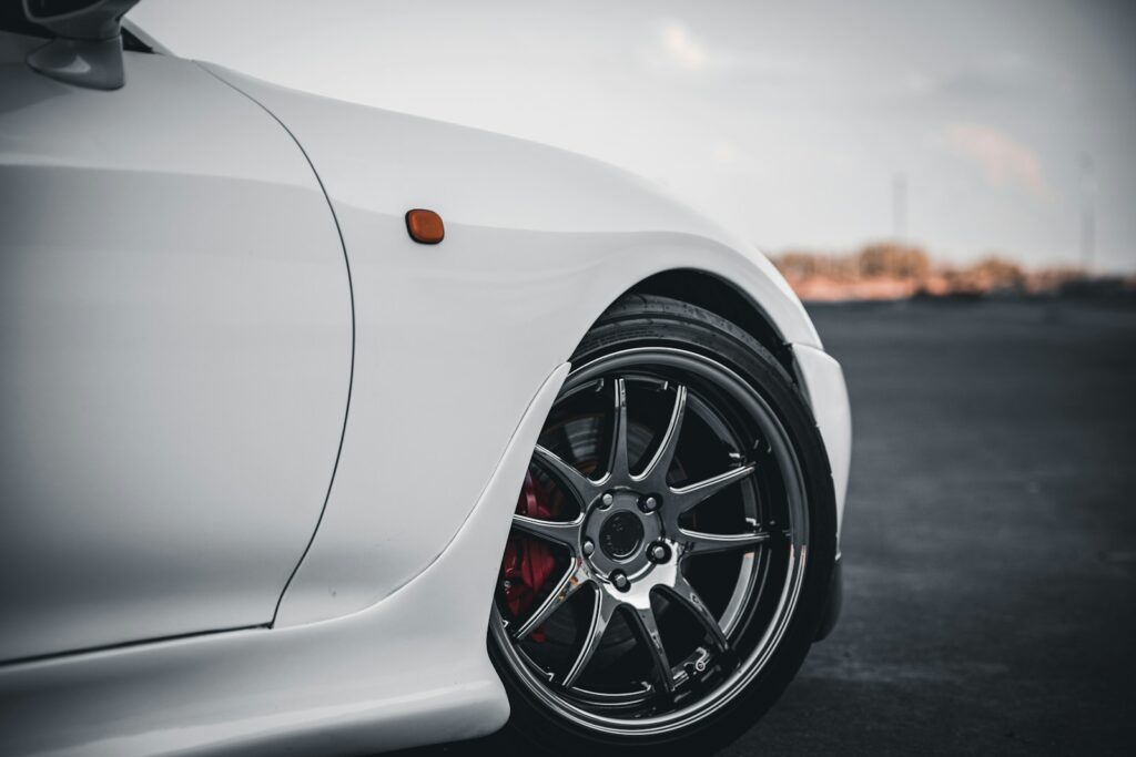 white car on road during daytime