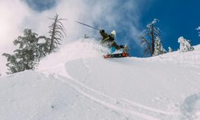 person skiing on snow-covered hill