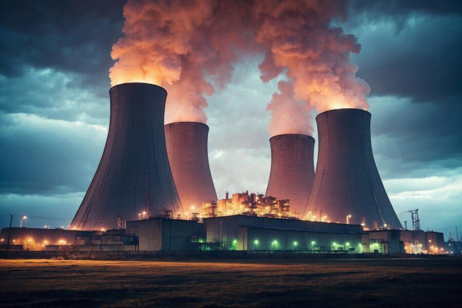 ai generated, nuclear, reactor, energy, radioactive, uranium, industry, electricity, technology, atomic, industrial