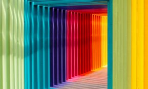 multicolored wall in shallow focus photography
