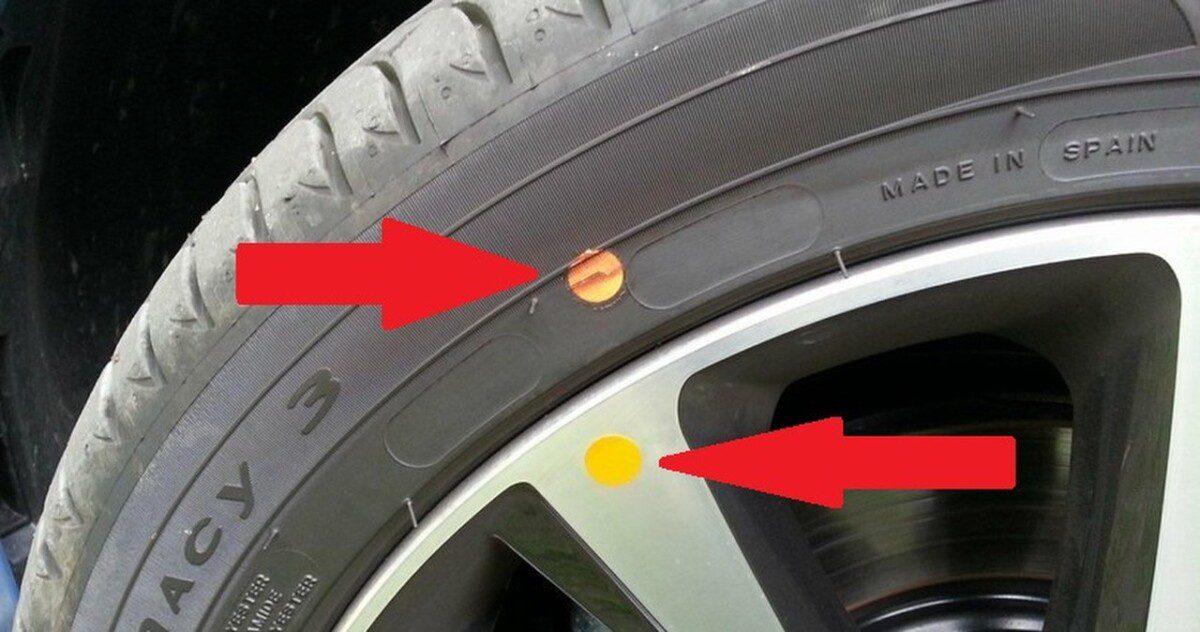 Neignoruokite šių spalvotų taškų ant automobilio padangų, jie gali lemti jūsų važiavimo kokybę