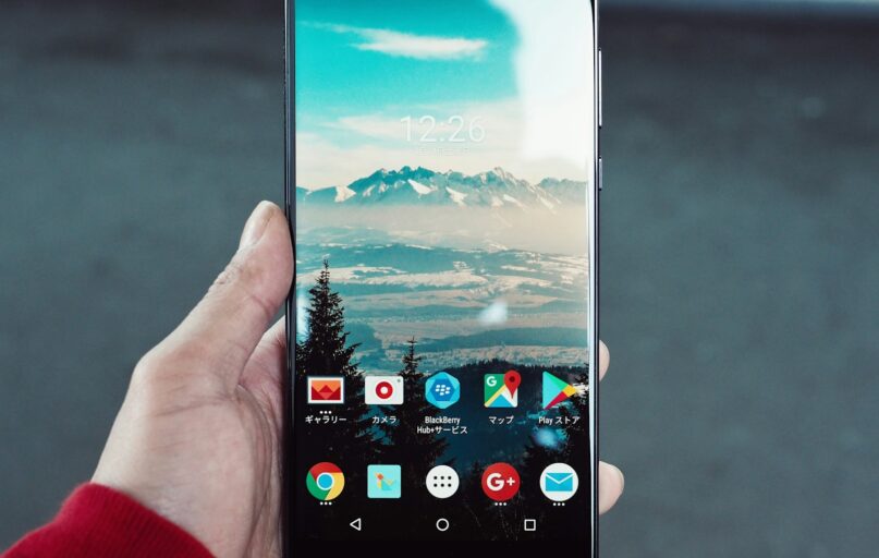 black Sony Xperia android smartphone