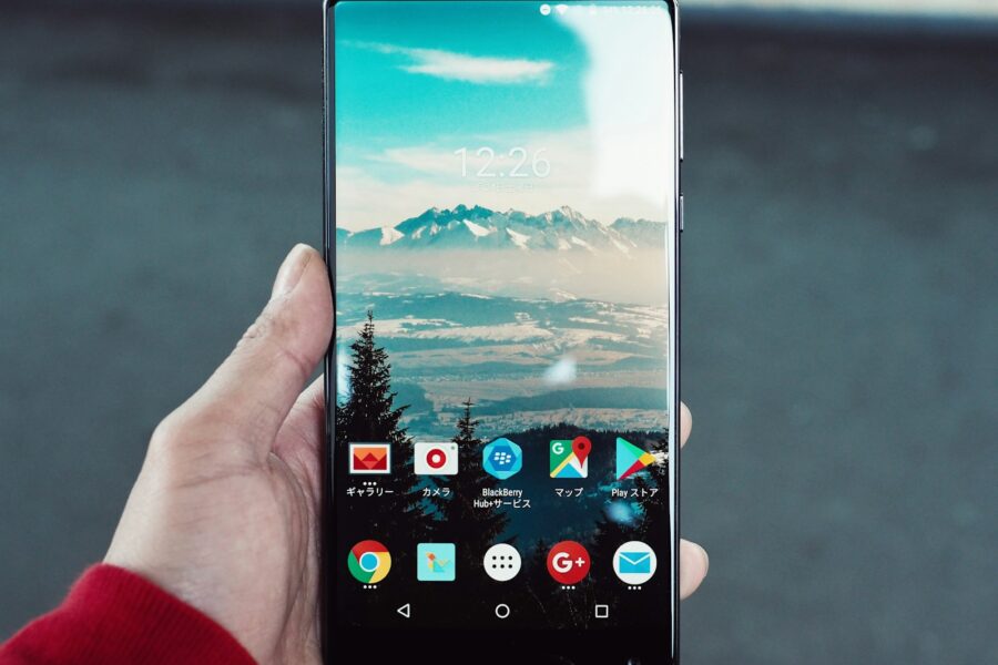 black Sony Xperia android smartphone