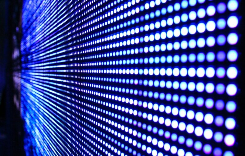 black and white LED light