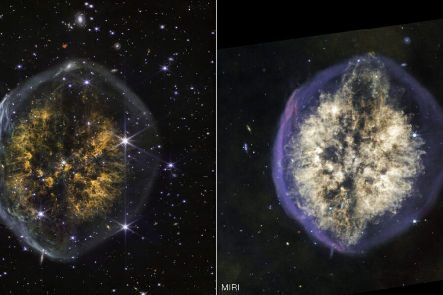 Įspūdingas kosmoso vaizdas: „James Webb Space Telescope” užfiksavo neįprastą ūką