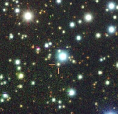 Retas kosminis reiškinys: netikėtas žvaigždės „Gaia-GIC-1“ mirgėjimas atskleidė galimą planetų susidūrimą