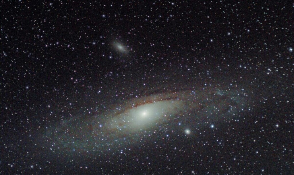 Stunning image of the Andromeda Galaxy with its starry background, capturing the beauty of space.