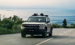 Explore scenic routes with this modern, eco-friendly SUV perfect for coastal adventures.