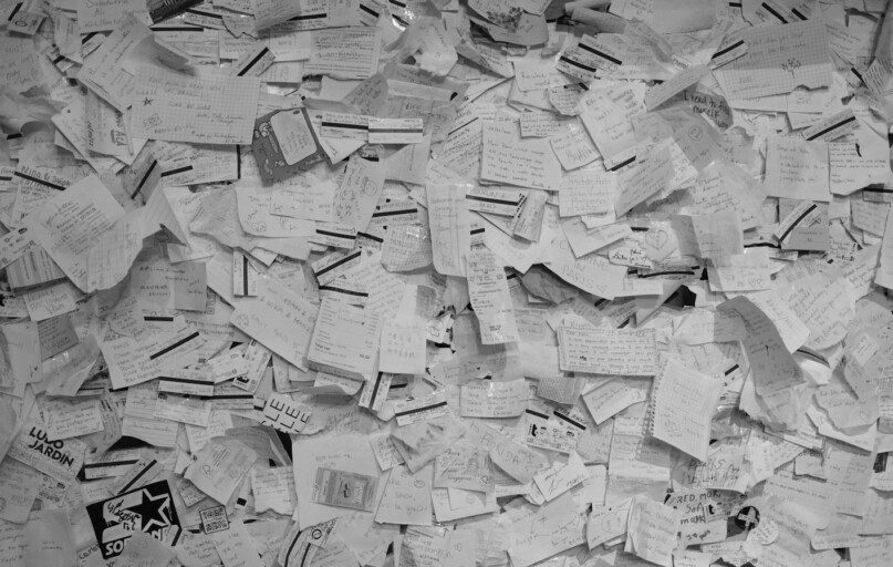 a pile of paper
