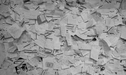 a pile of paper