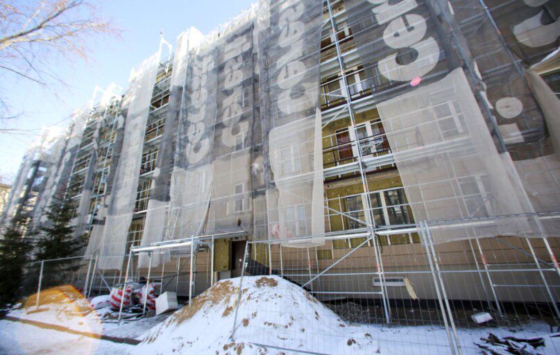 Daugiabučio renovacija. Mariaus Morkevičiaus (ELTA) nuotr.
