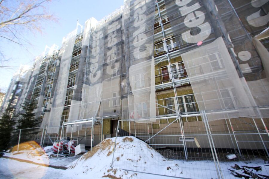 Daugiabučio renovacija. Mariaus Morkevičiaus (ELTA) nuotr.