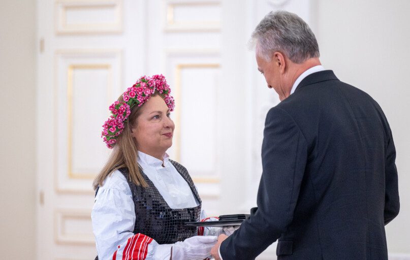 Eglė Rakauskaitė ir Gitanas Nausėda. ELTA / Julius Kalinskas nuotr.