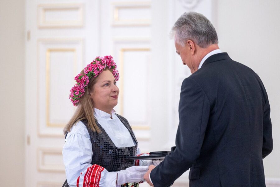 Eglė Rakauskaitė ir Gitanas Nausėda. ELTA / Julius Kalinskas nuotr.