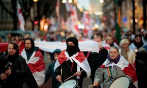 Šventinis Baltarusijos Laisvės dienos mitingas. ELTA / Josvydas Elinskas nuotr.